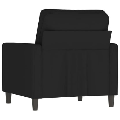 Poltrona Nero 60 cm Velluto - homemem39