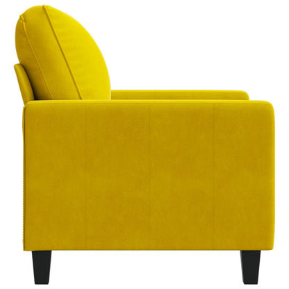 Poltrona Giallo 60 cm Velluto - homemem39