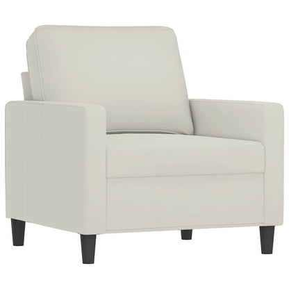 Poltrona Crema 60 cm Velluto | homemem39