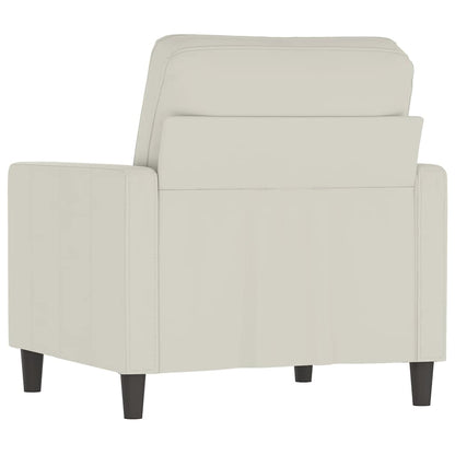 Poltrona Crema 60 cm Velluto | homemem39