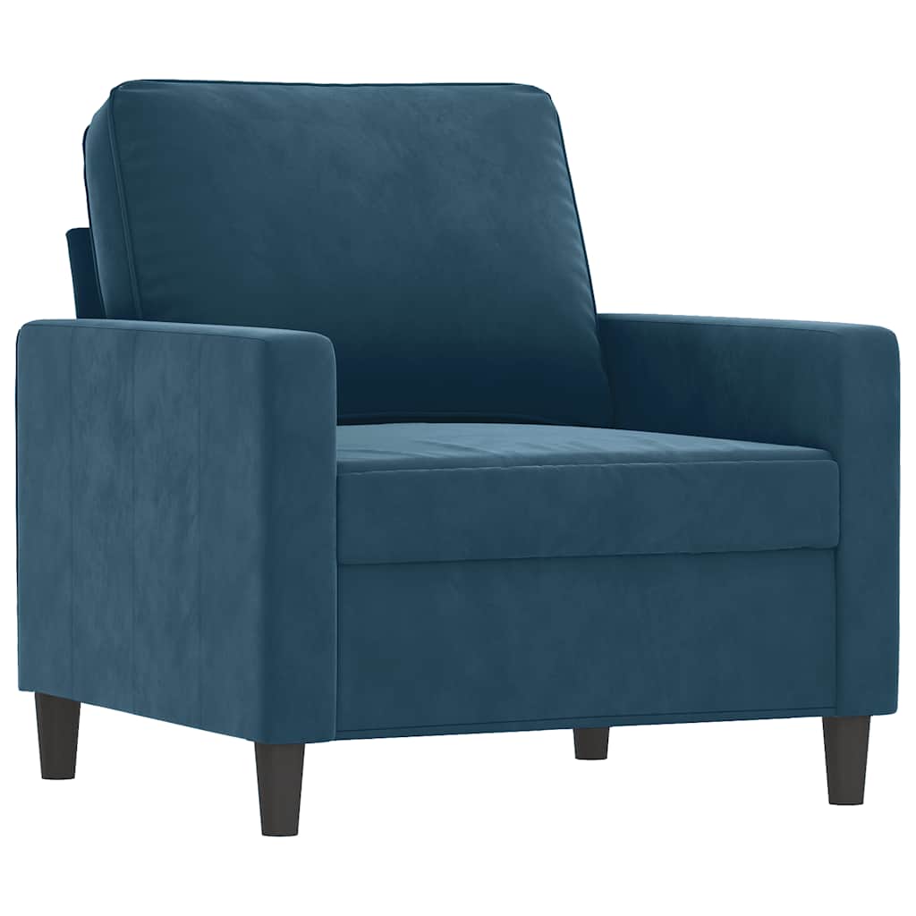 Poltrona Blu 60 cm Velluto | homemem39