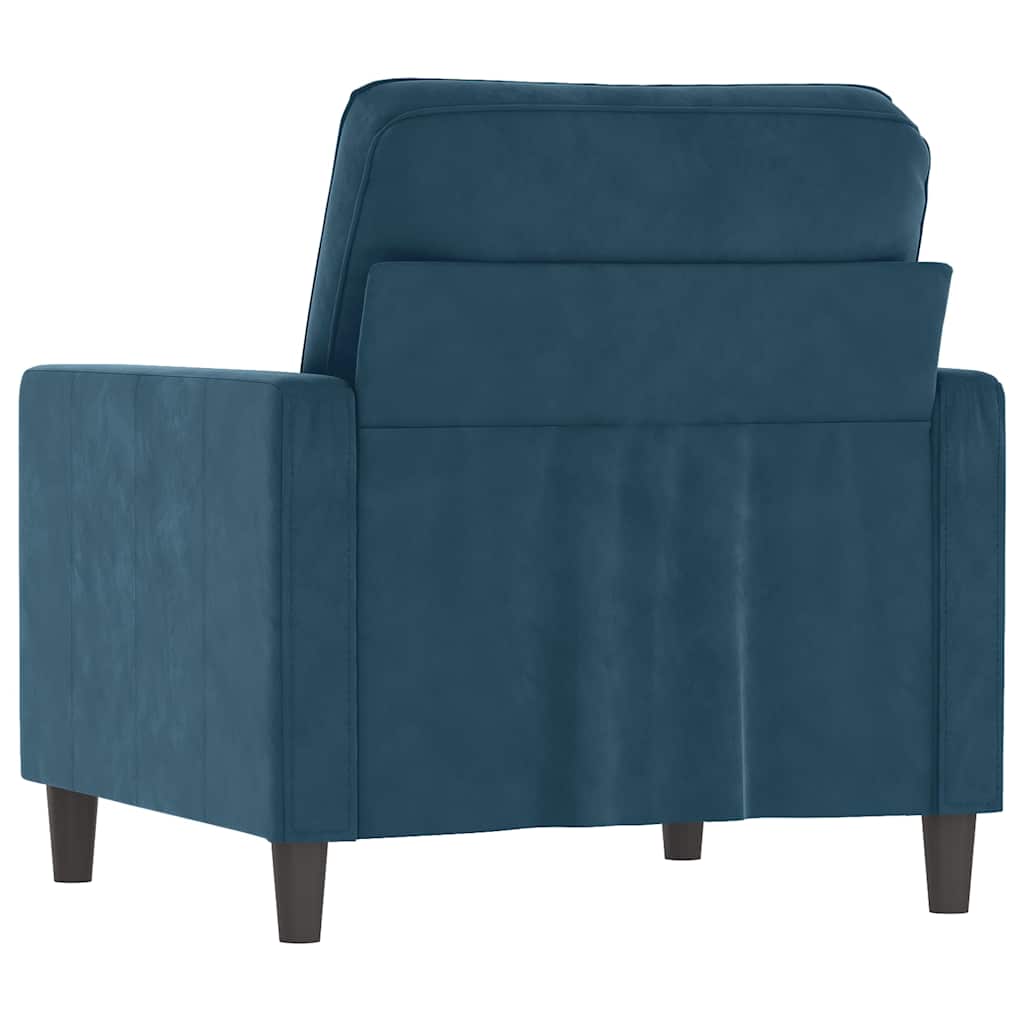 Poltrona Blu 60 cm Velluto | homemem39