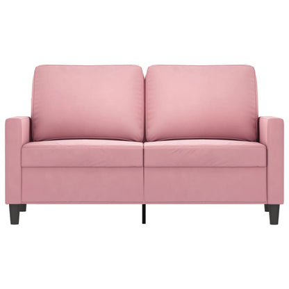 Divano a 2 Posti Rosa 120 cm in Velluto | homemem39