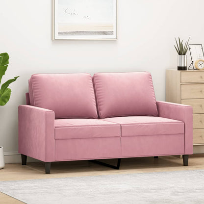 Divano a 2 Posti Rosa 120 cm in Velluto | homemem39
