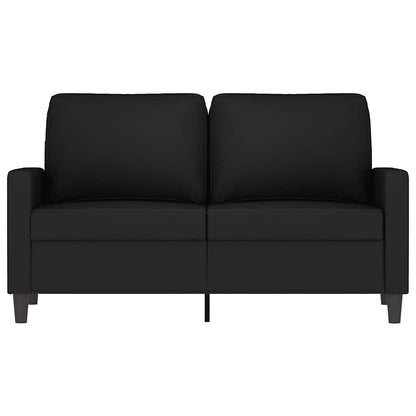 Divano a 2 Posti Nero 120 cm in Velluto | homemem39
