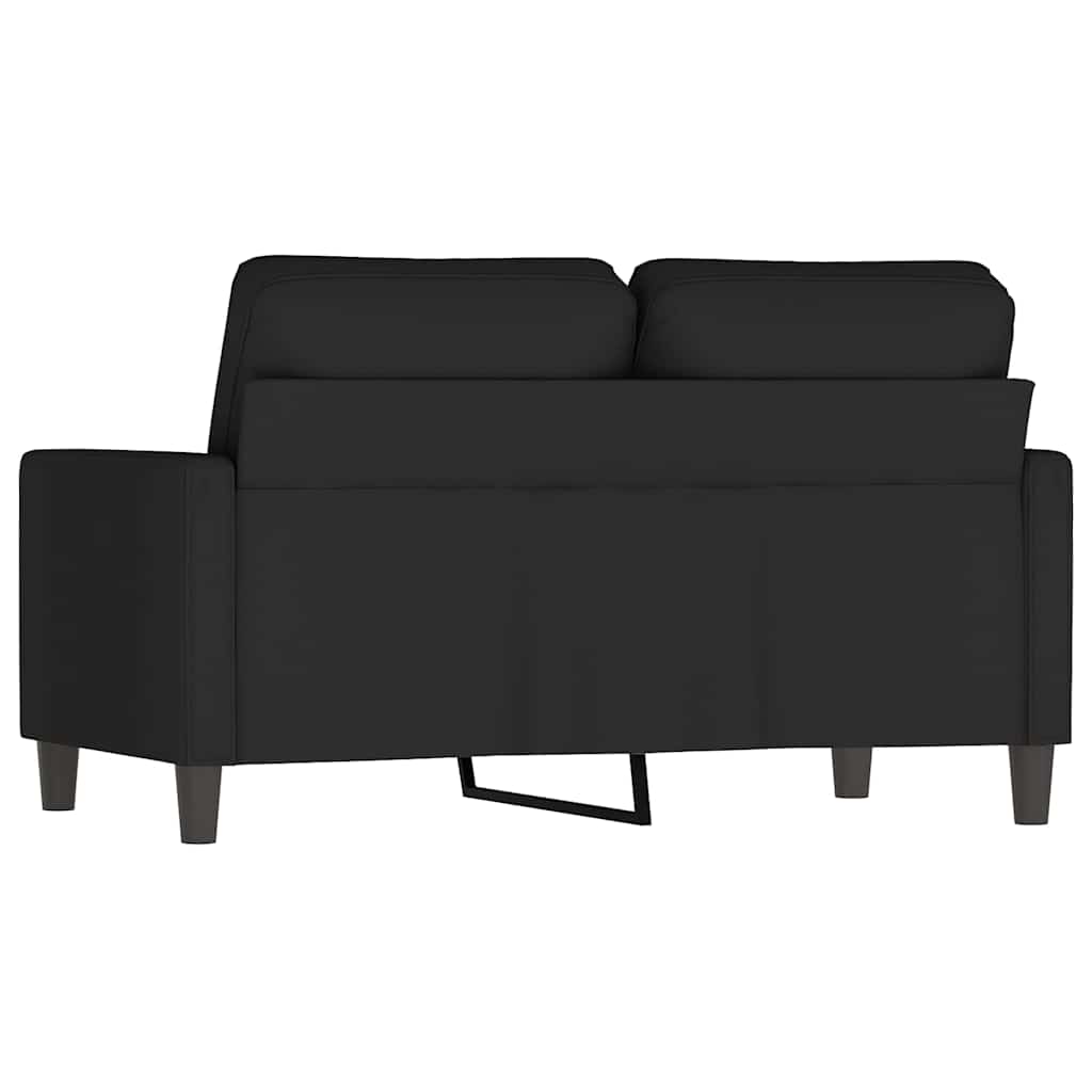 Divano a 2 Posti Nero 120 cm in Velluto | homemem39