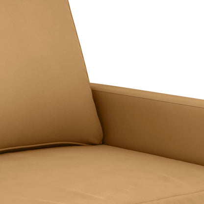 Divano a 2 Posti marrone 120 cm in Velluto | homemem39