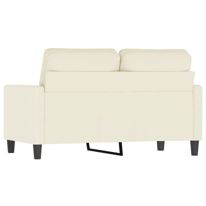 Divano a 2 Posti crema 120 cm in Velluto - homemem39