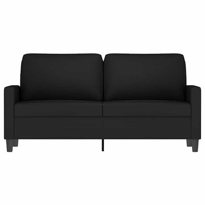 Divano a 2 Posti Nero 140 cm in Velluto | homemem39