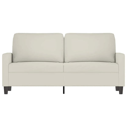 Divano a 2 Posti crema 140 cm in Velluto | homemem39
