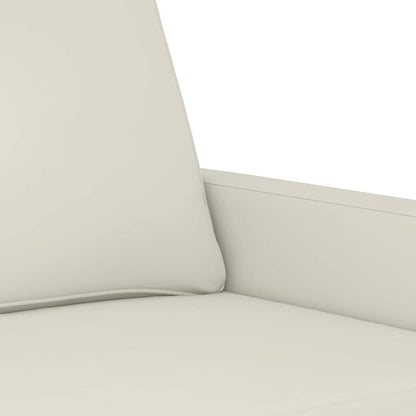 Divano a 2 Posti crema 140 cm in Velluto | homemem39
