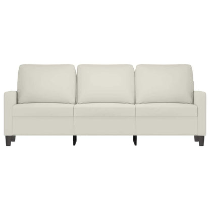 Divano a 3 Posti Crema 180 cm in Velluto | homemem39