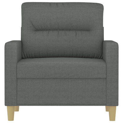 Poltrona Grigio Scuro 60 cm in Tessuto - homemem39