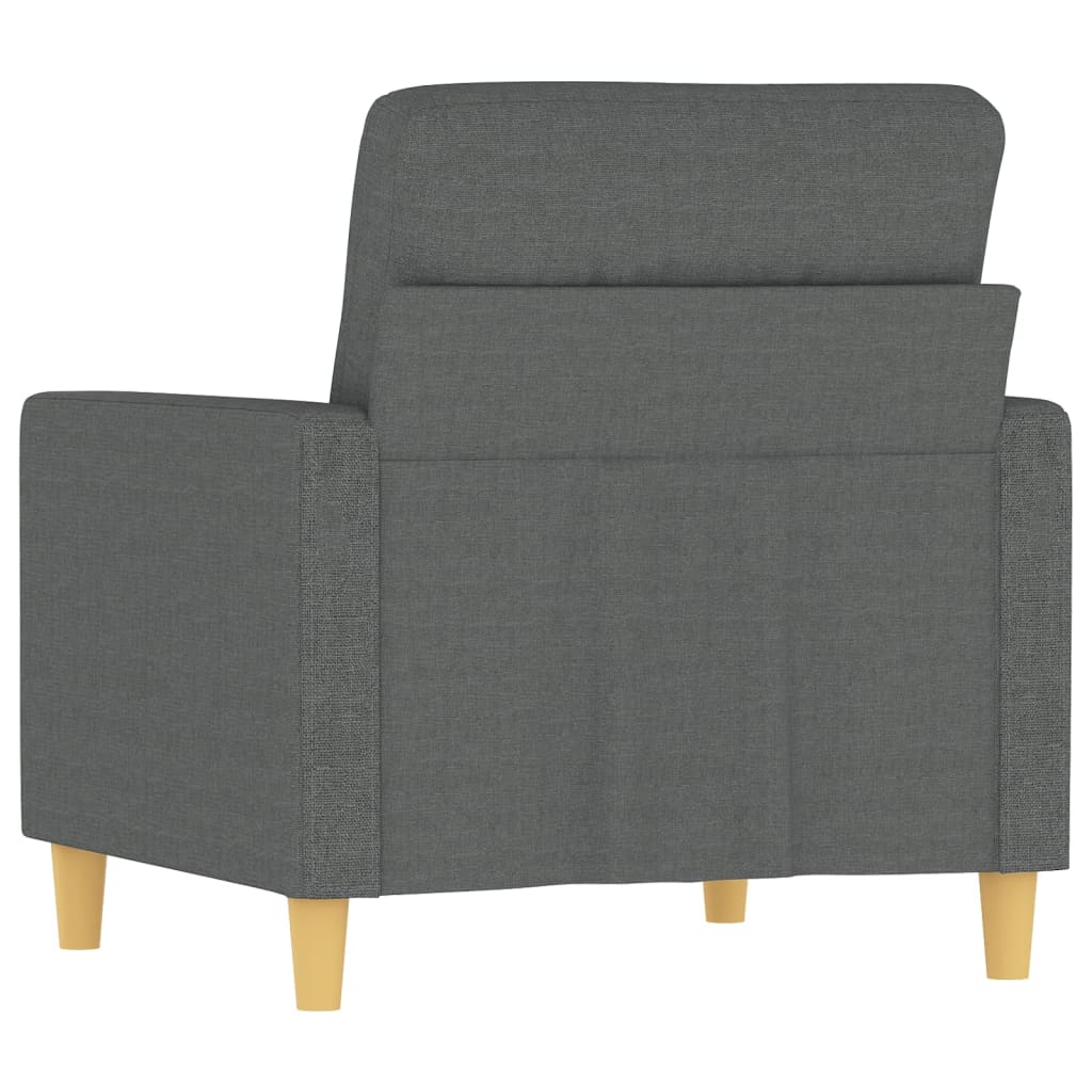 Poltrona Grigio Scuro 60 cm in Tessuto - homemem39