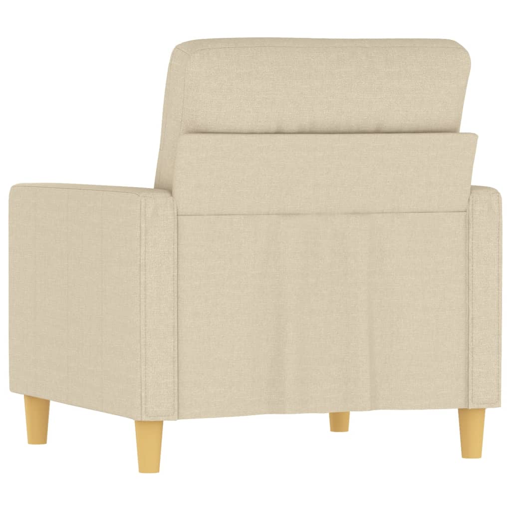 Poltrona Crema 60 cm in Tessuto - homemem39