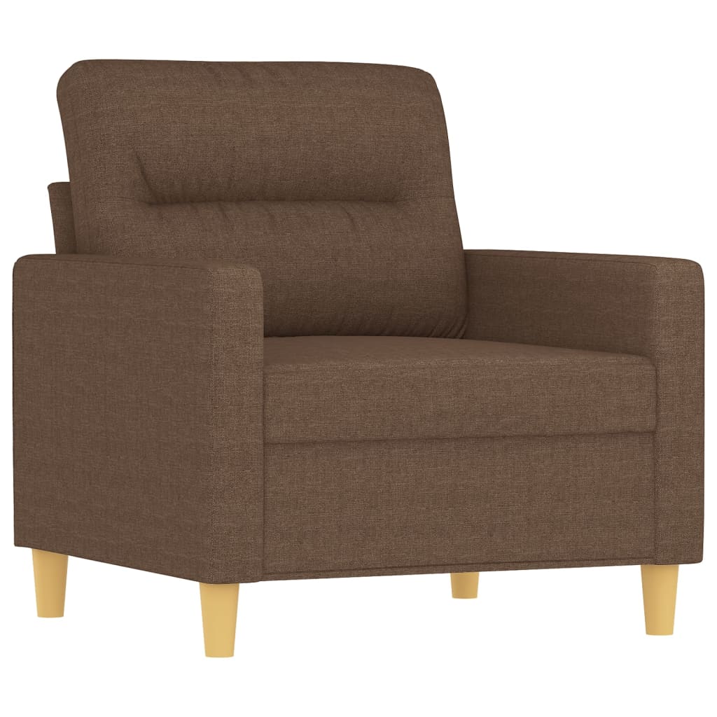 Poltrona Marrone 60 cm in Tessuto - homemem39
