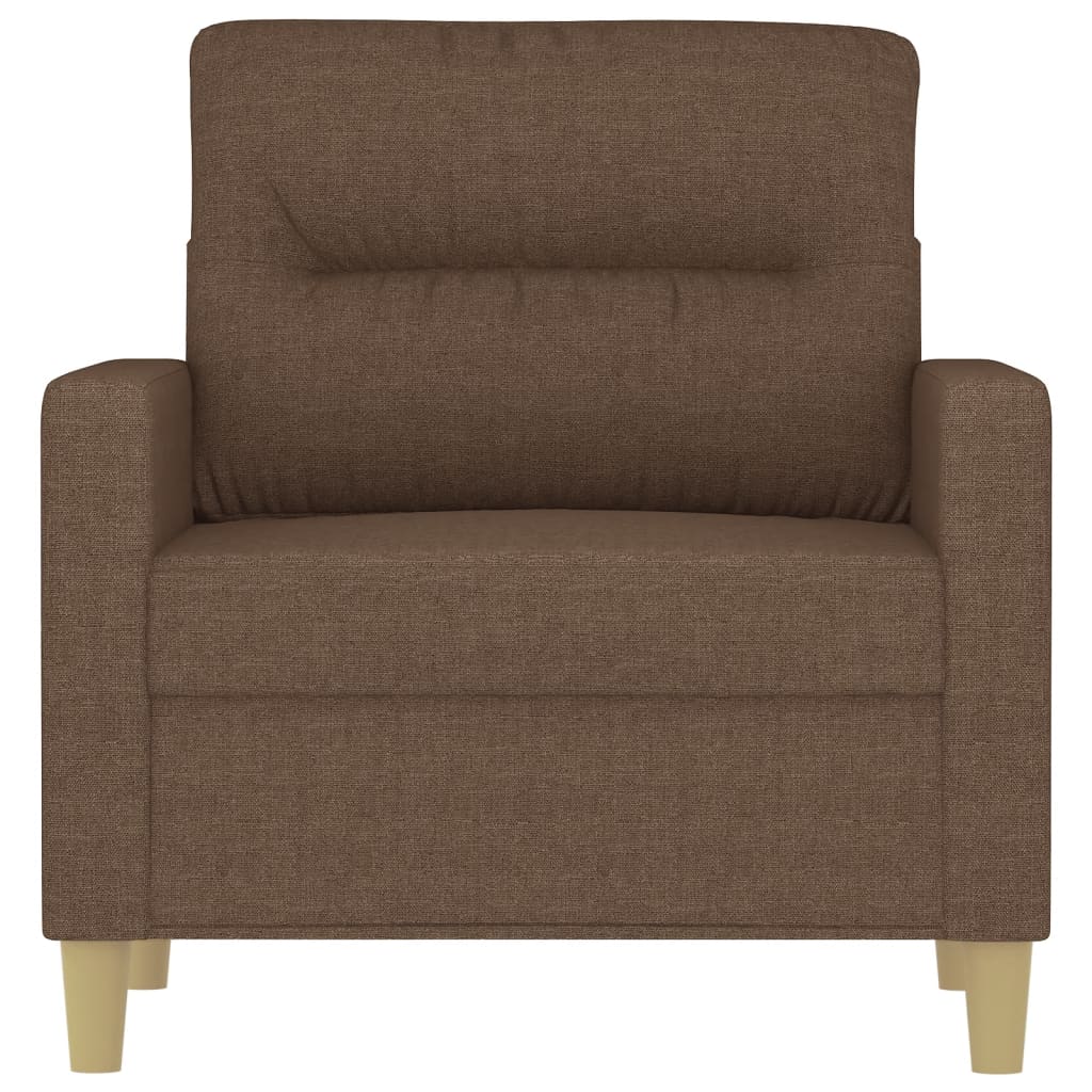 Poltrona Marrone 60 cm in Tessuto - homemem39