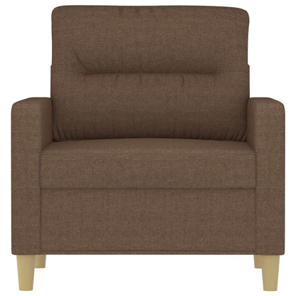 Poltrona Marrone 60 cm in Tessuto - homemem39