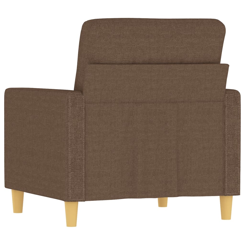 Poltrona Marrone 60 cm in Tessuto - homemem39