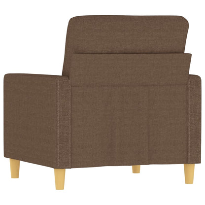 Poltrona Marrone 60 cm in Tessuto - homemem39