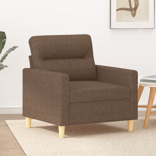 Poltrona Marrone 60 cm in Tessuto - homemem39