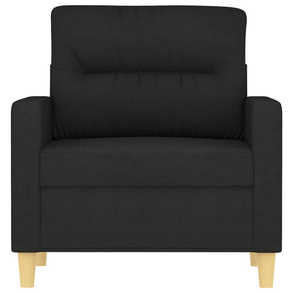 Poltrona Nera 60 cm in Tessuto - homemem39