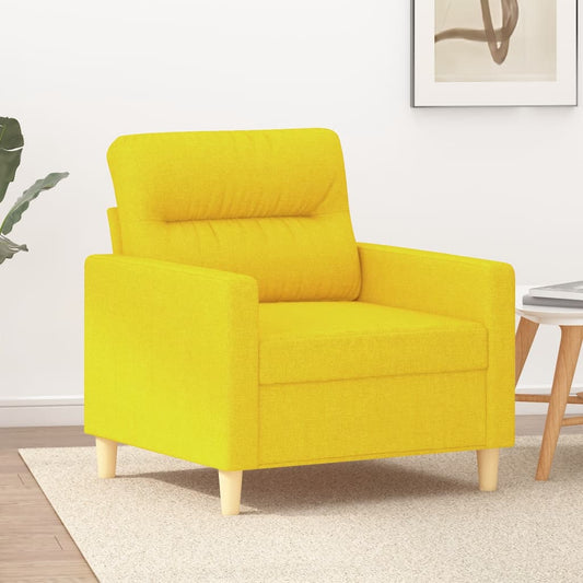 Light Yellow Armchair 60 cm in Fabric