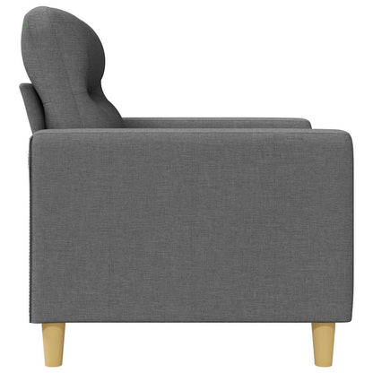 Divano a 2 Posti Grigio Scuro 120 cm in Tessuto | homemem39