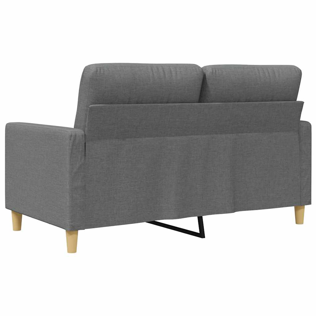 Divano a 2 Posti Grigio Scuro 120 cm in Tessuto | homemem39