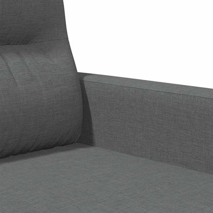 Divano a 2 Posti Grigio Scuro 120 cm in Tessuto | homemem39