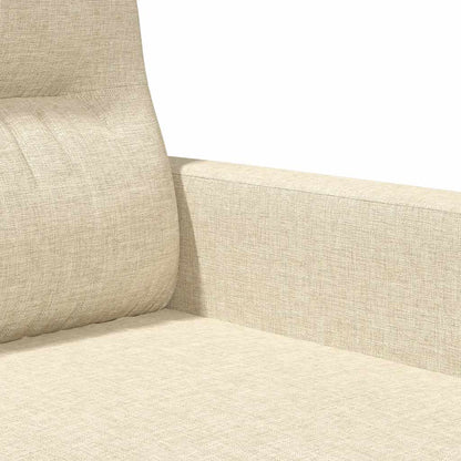 Divano a 2 Posti Crema 120 cm in Tessuto | homemem39