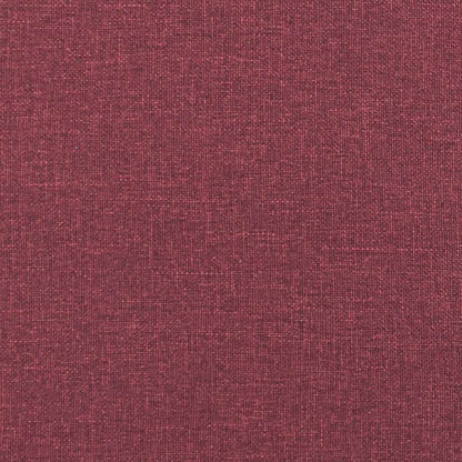 Divano a 2 Posti Rosso Vino 120 cm in Tessuto | homemem39