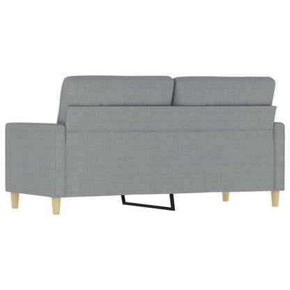Divano a 2 Posti Grigio Chiaro 140 cm in Tessuto - homemem39