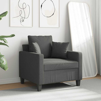 Poltrona Grigio Scuro 60 cm in Tessuto | homemem39