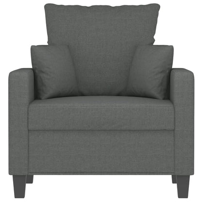 Poltrona Grigio Scuro 60 cm in Tessuto - homemem39