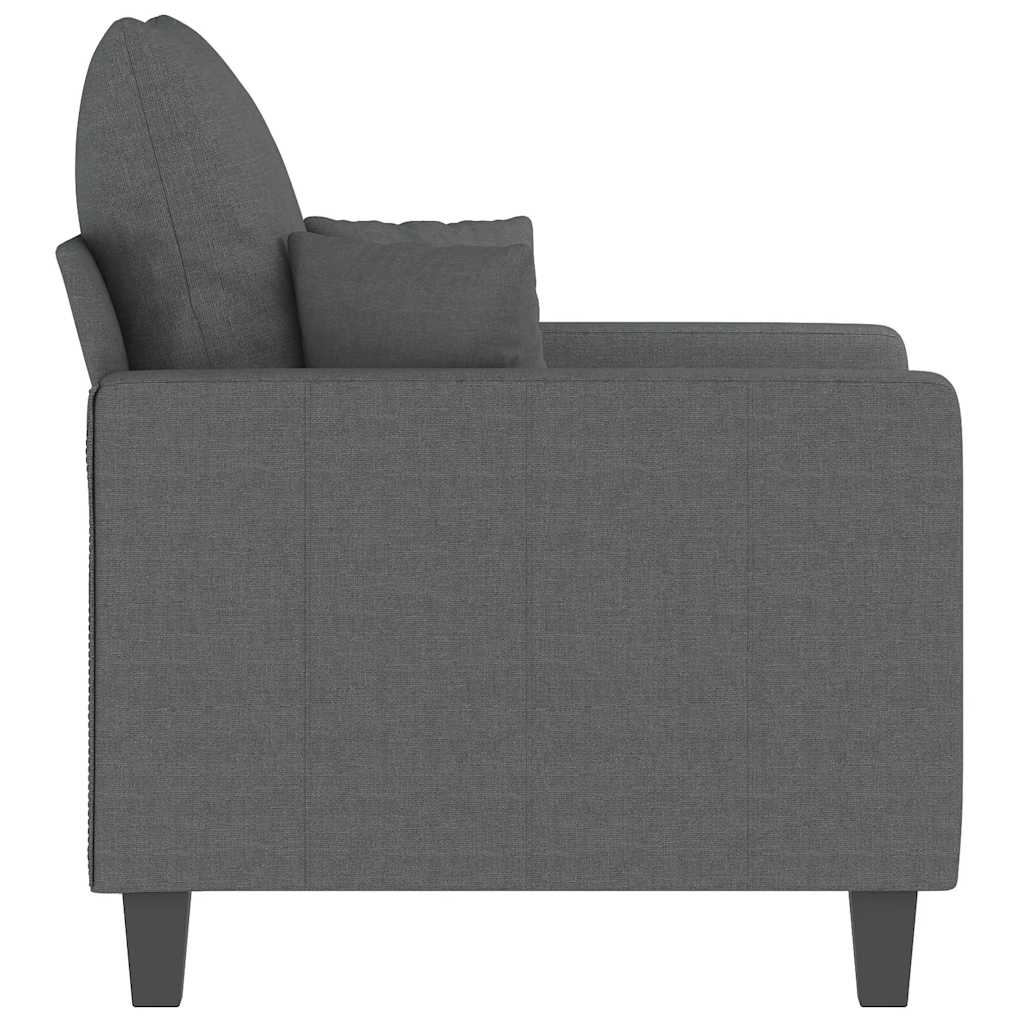 Poltrona Grigio Scuro 60 cm in Tessuto | homemem39