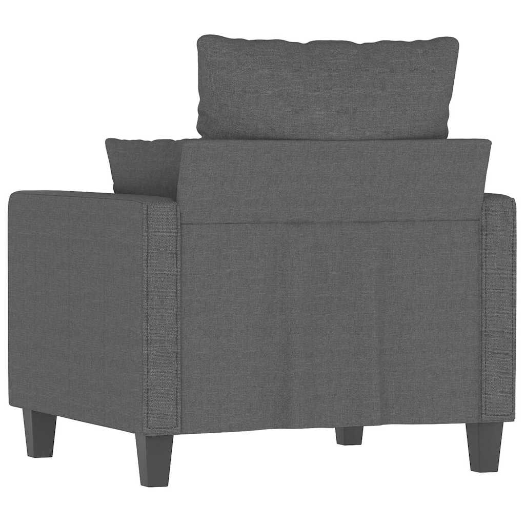Poltrona Grigio Scuro 60 cm in Tessuto | homemem39