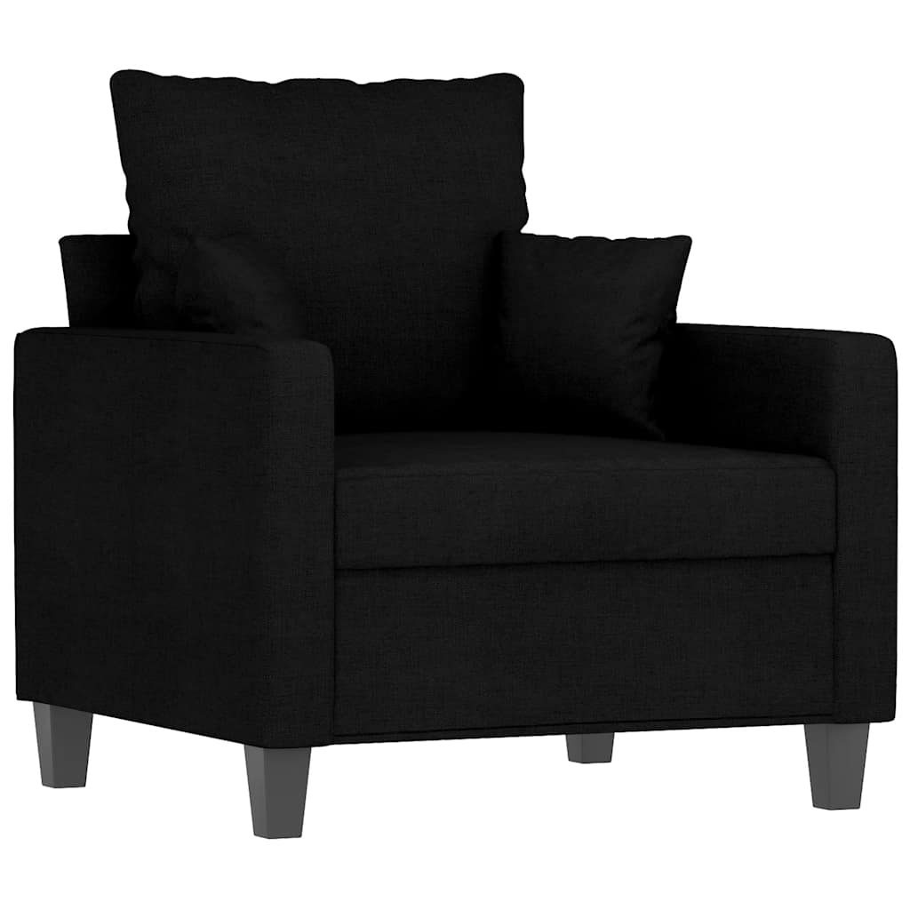 Poltrona Nera 60 cm in Tessuto | homemem39