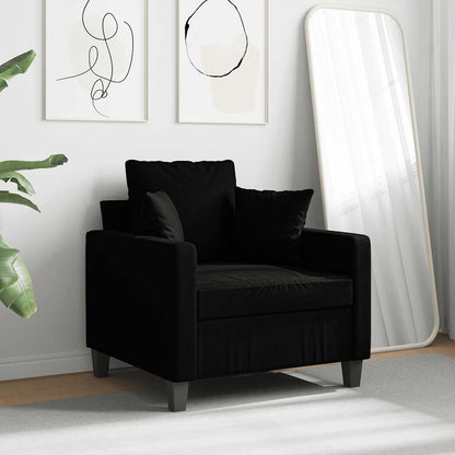 Poltrona Nera 60 cm in Tessuto | homemem39