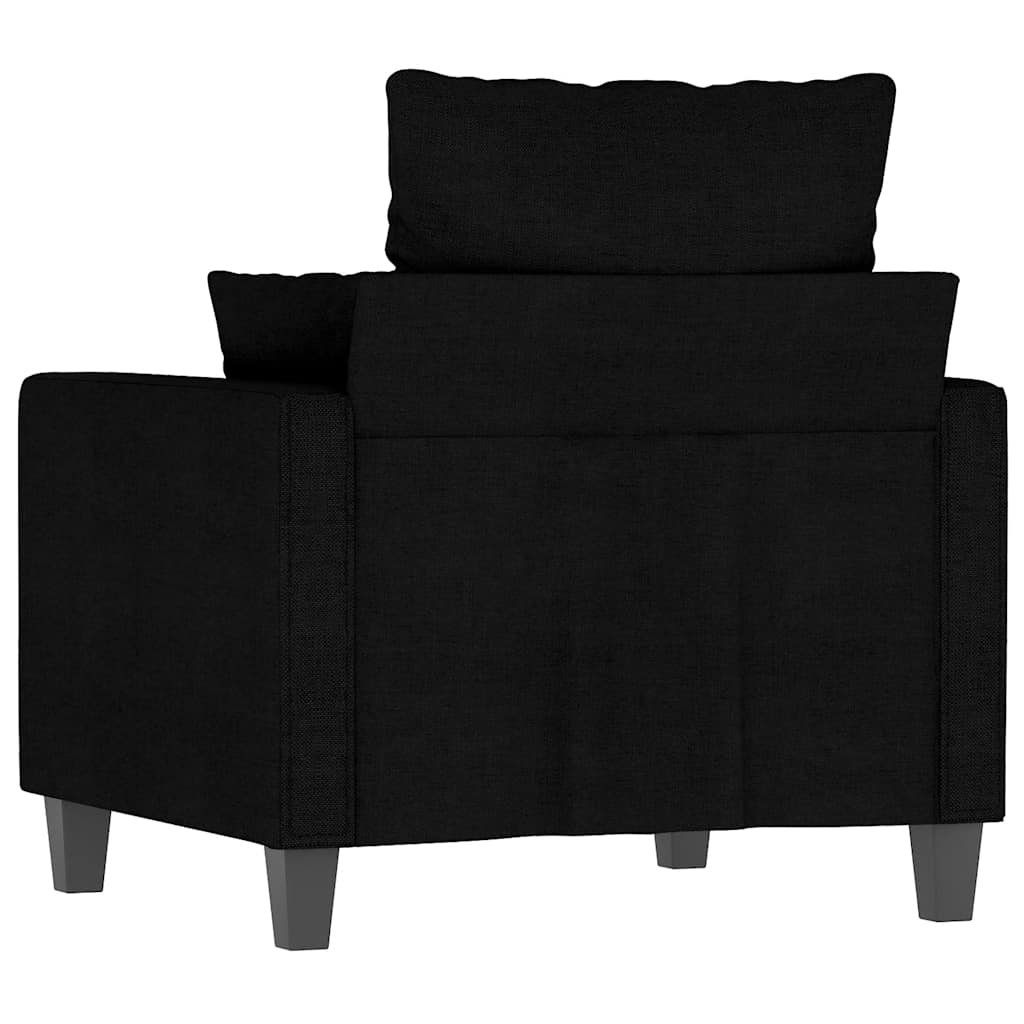 Poltrona Nera 60 cm in Tessuto | homemem39