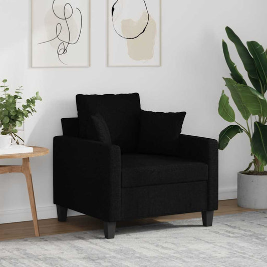 Poltrona Nera 60 cm in Tessuto | homemem39