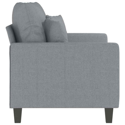 Divano a 2 Posti Grigio Chiaro 120 cm in Tessuto | homemem39