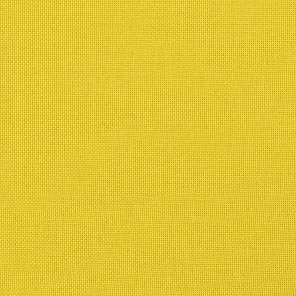 Divano a 2 Posti Giallo Chiaro 120 cm in Tessuto | homemem39