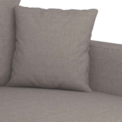 Divano a 2 Posti Tortora 120 cm in Tessuto | homemem39