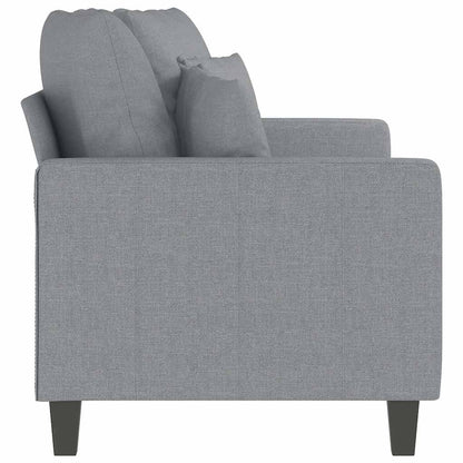 Divano a 2 Posti Grigio Chiaro 140 cm in Tessuto | homemem39