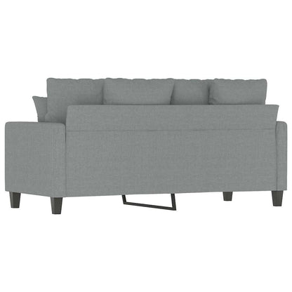 Divano a 2 Posti Grigio Chiaro 140 cm in Tessuto | homemem39