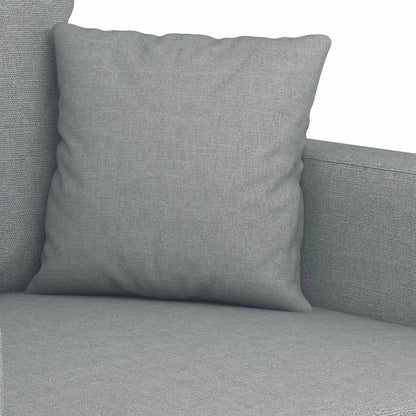 Divano a 2 Posti Grigio Chiaro 140 cm in Tessuto | homemem39