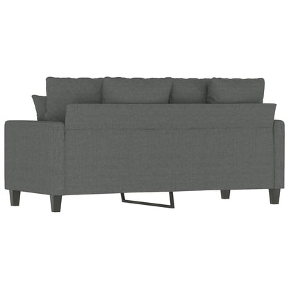 Divano a 2 Posti Grigio Scuro 140 cm in Tessuto - homemem39
