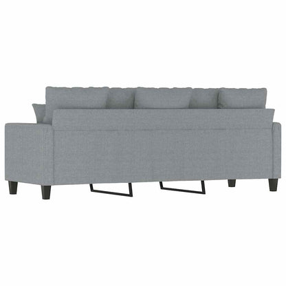Divano a 3 Posti Grigio Chiaro 180 cm in Tessuto - homemem39