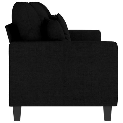 Divano a 3 Posti Nero 180 cm in Tessuto | homemem39
